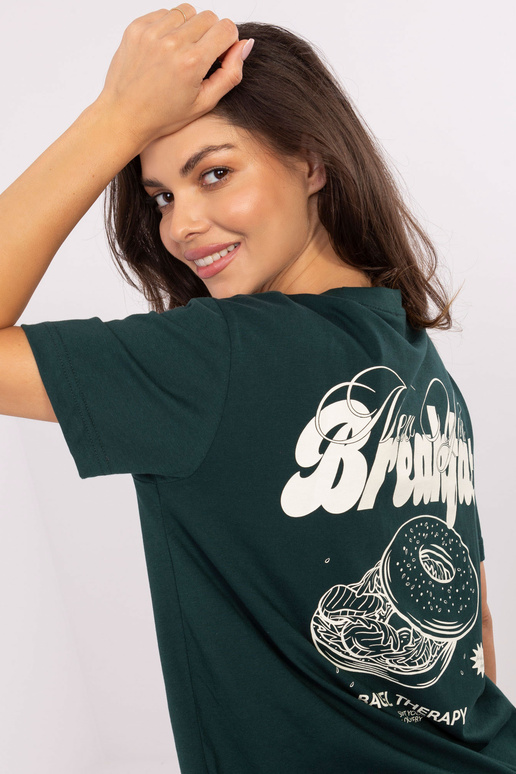 Marškinėliai tamsiai žalios spalvos