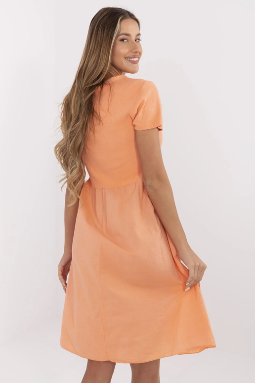 Suknelė-DHJ-SK-25370.85-oranžinė Suknelė-DHJ-SK-25370.85-oranžinė