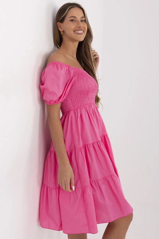 Suknelė-MI-SK-A2561.89-tamsiai rožinė Suknelė-MI-SK-A2561.89-tamsiai rožinė