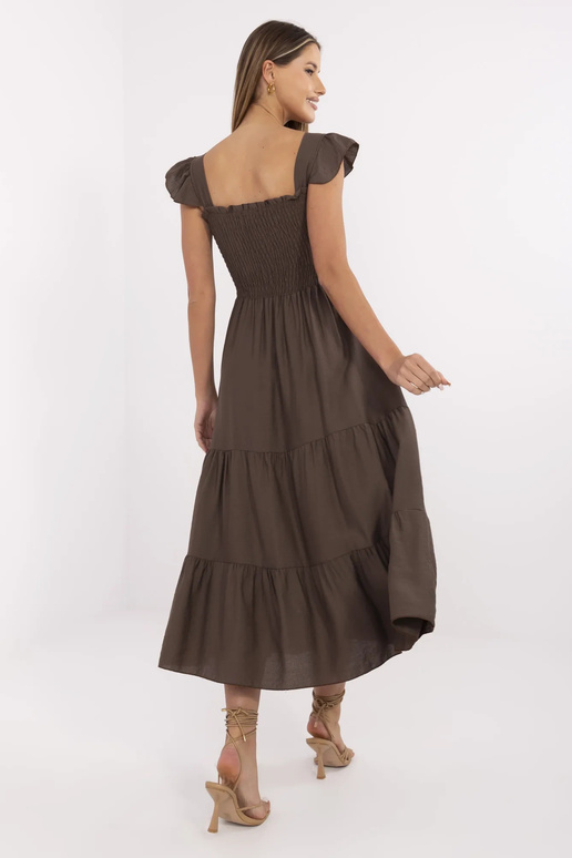 Suknelė-MI-SK-A5063.69P-ruda Suknelė-MI-SK-A5063.69P-ruda