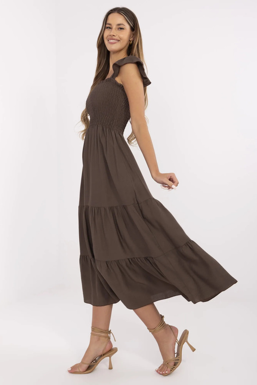 Suknelė-MI-SK-A5063.69P-ruda Suknelė-MI-SK-A5063.69P-ruda