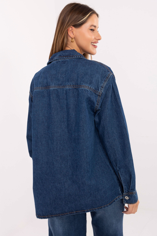 Tamsiai mėlyni marškiniai