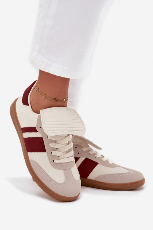   modelio batai  Z Wywiniętym Językiem bordo spalvos Ardira