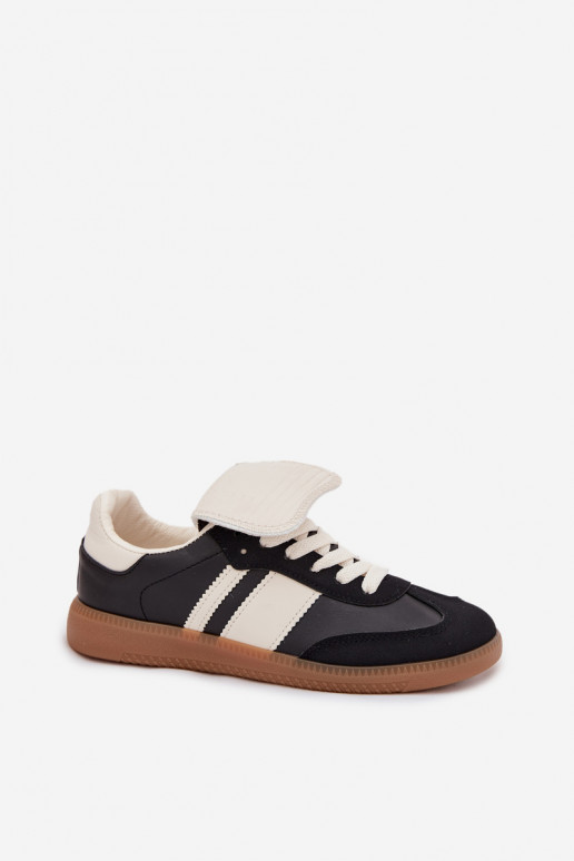   modelio batai  Z Wywiniętym Językiem Juodos spalvos Ardira