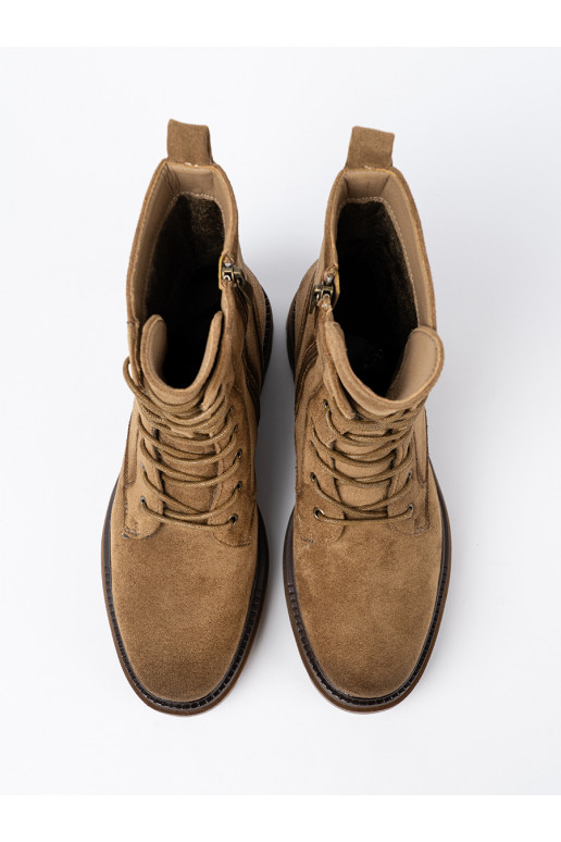  zomšiniai batai odcieniu brązu