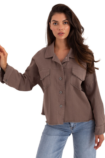 Tamsiai smėliniai marškiniai 2