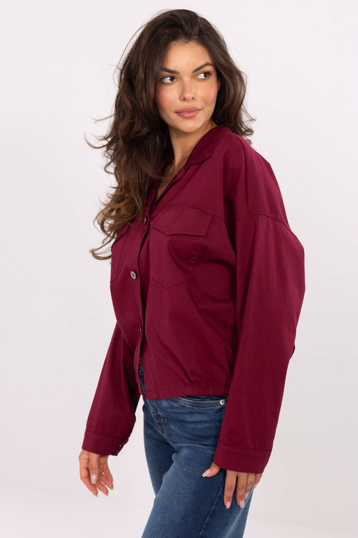 Bordo spalvos marškiniai