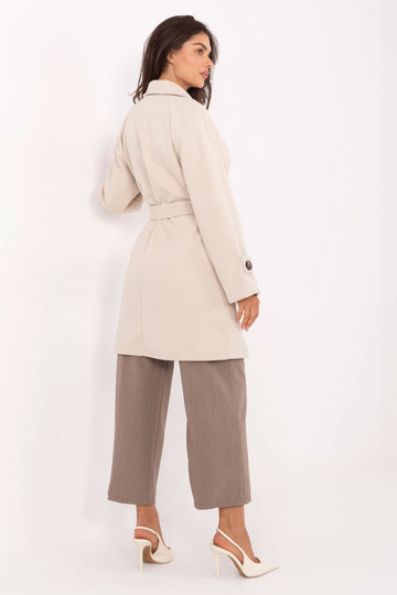 Šviesiai smėlinis paltas