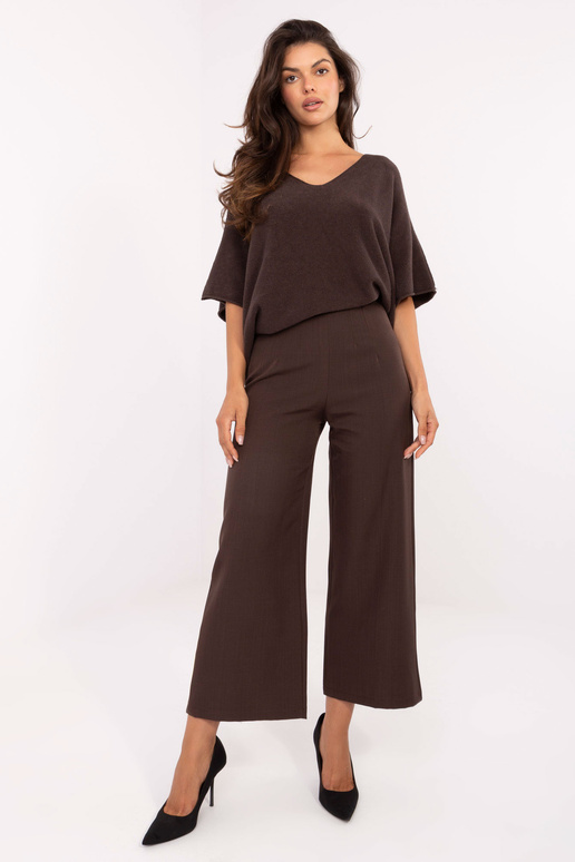 Kelnės tamsiai rudos