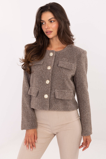 Tamsiai smėlinis švarkas