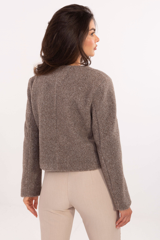 Tamsiai smėlinis švarkas