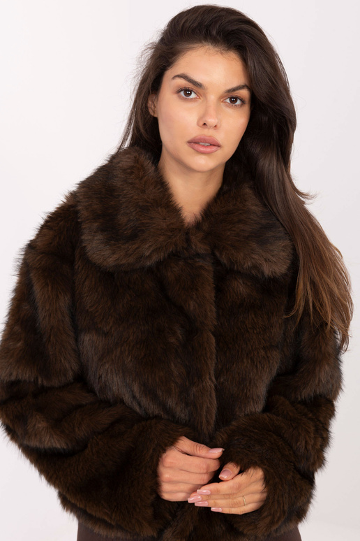 Tamsiai rudas švarkelis