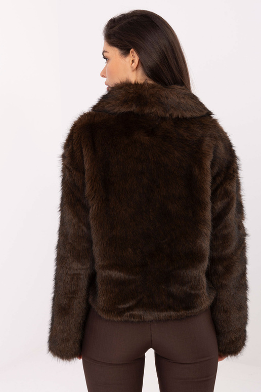 Tamsiai rudas švarkelis