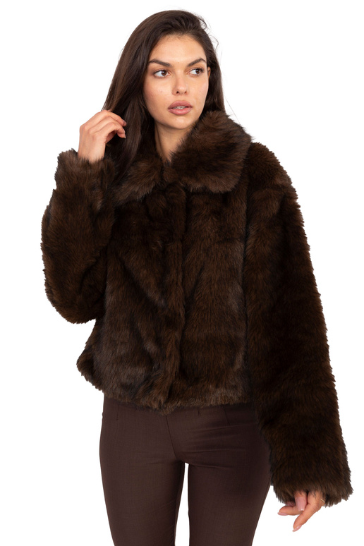 Tamsiai rudas švarkelis