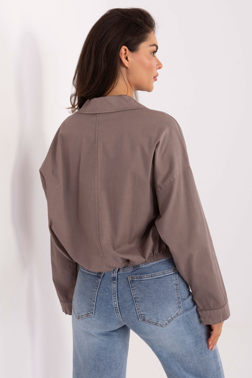 Tamsiai smėliniai marškiniai