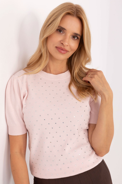 Megztinis šviesiai rožinis