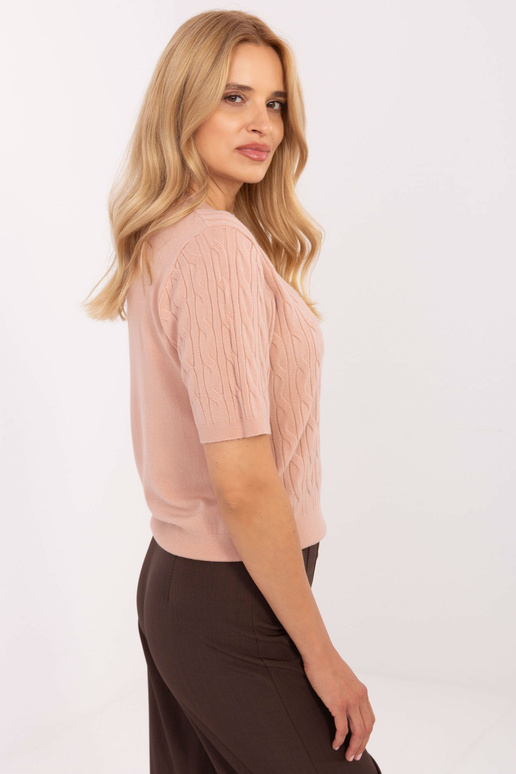 Megztinis tamsiai rožinis