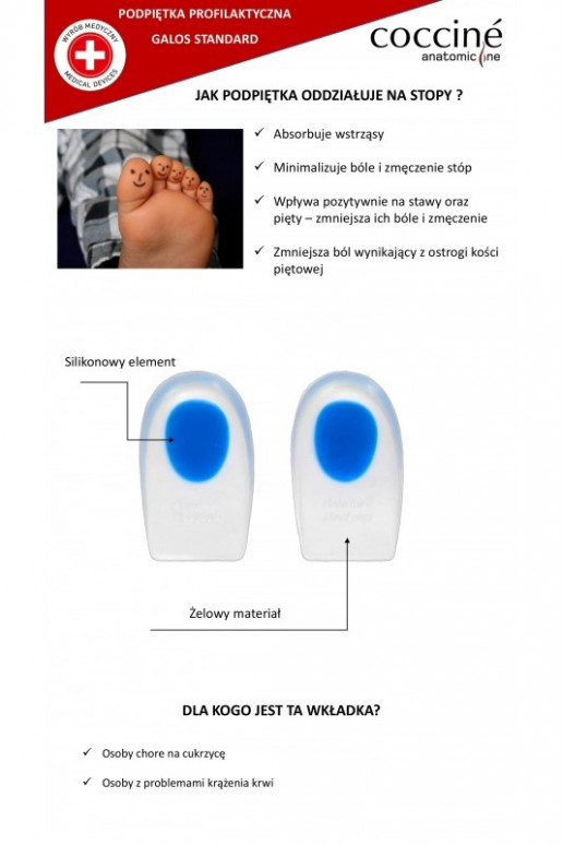 COCCINE GALOS vidpadžiai Na Ostrogi Z Żelu