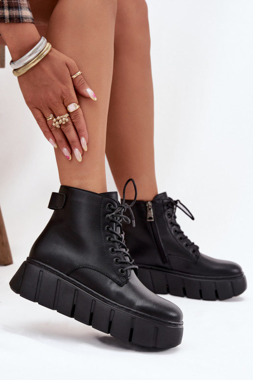 pašiltinti Moteriški aulinukai su platforma Vinceza 66803 Juodos spalvos   pašiltinti Moteriški aulinukai su platforma Vinceza 66803 Juodos spalvos