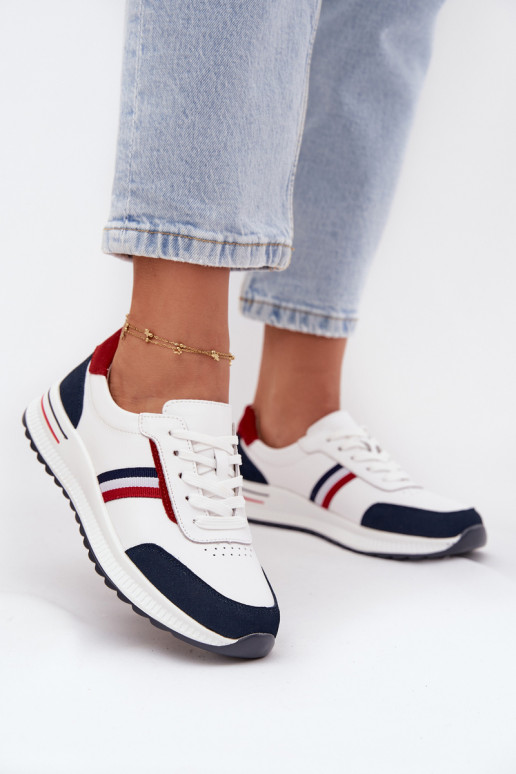 sportiniai bateliai    Baltos-tamsiai mėlynos spalvos Lorvessa