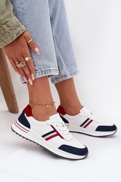 sportiniai bateliai    Baltos-tamsiai mėlynos spalvos Lorvessa