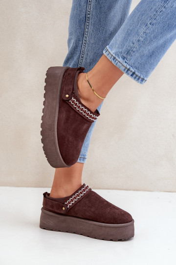 sniego batai  Haftem Czekoladowe Selithria