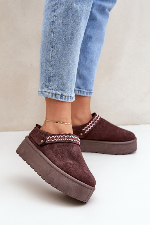 sniego batai  Haftem Czekoladowe Selithria