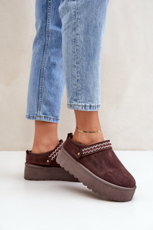 sniego batai  Haftem Czekoladowe Selithria