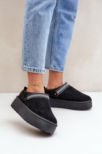 sniego batai  Haftem Juodos spalvos Selithria