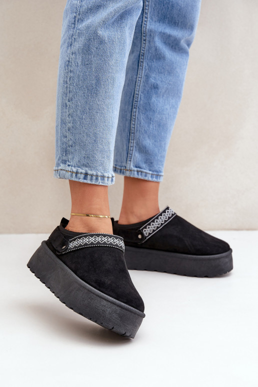 sniego batai  Haftem Juodos spalvos Selithria