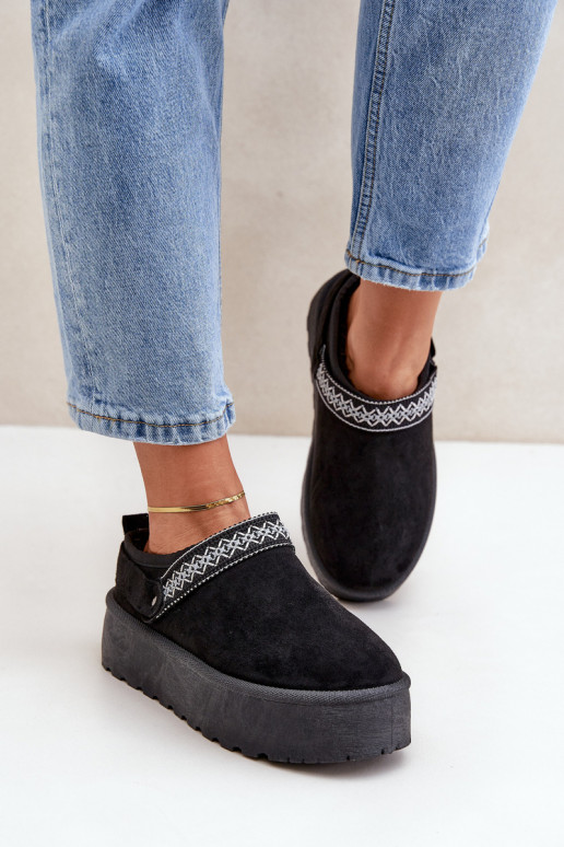 sniego batai  Haftem Juodos spalvos Selithria