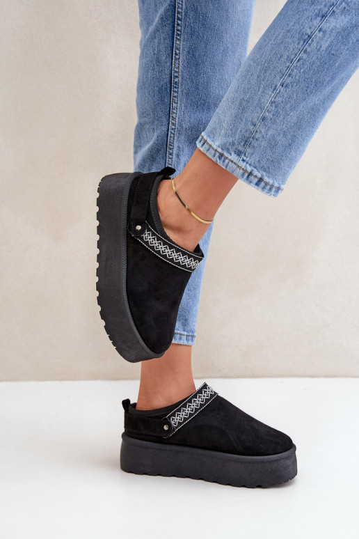 sniego batai  Haftem Juodos spalvos Selithria