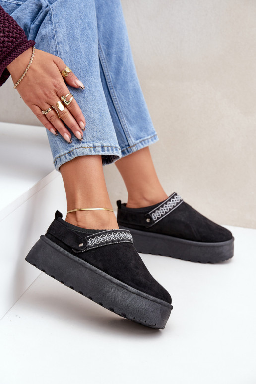 sniego batai  Haftem Juodos spalvos Selithria