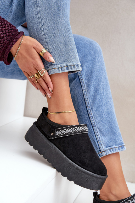 sniego batai  Haftem Juodos spalvos Selithria