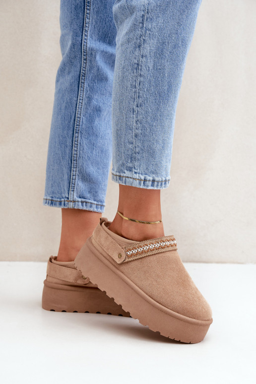 sniego batai  Haftem smėlio spalvos Selithria