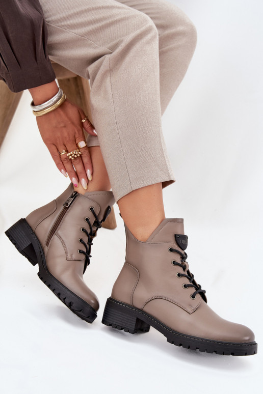 pašiltinti Moteriški aulinukai  Vinceza 58609 pilkos spalvos