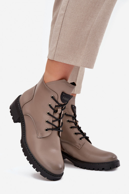 pašiltinti Moteriški aulinukai  Vinceza 58609 pilkos spalvos