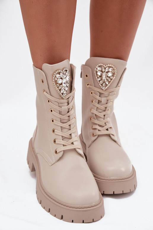 aulinukai  su spindinčiomis akutėmis Na Języku dramblio kaulo spalvos Rosira