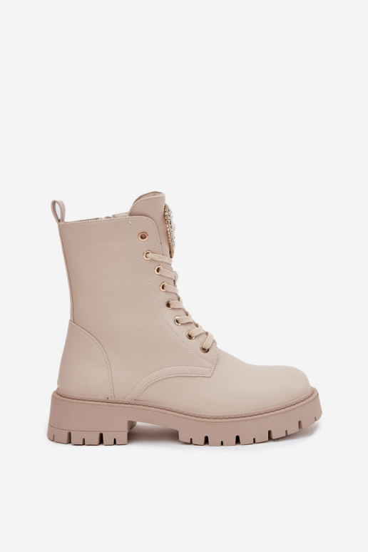 aulinukai  su spindinčiomis akutėmis Na Języku dramblio kaulo spalvos Rosira