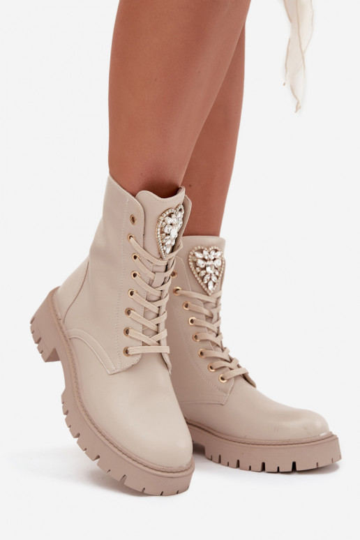 aulinukai  su spindinčiomis akutėmis Na Języku dramblio kaulo spalvos Rosira