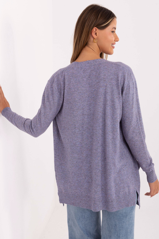 Šviesiai violetinis kardiganas