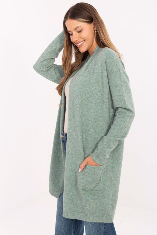 Mėtinės spalvos kardiganas