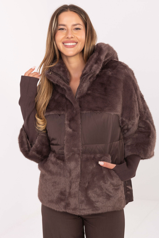 Tamsiai rudas švarkas