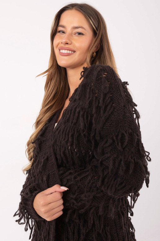 Megztinis tamsiai rudos spalvos