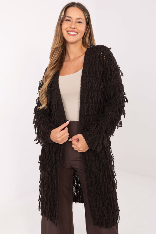 Megztinis tamsiai rudos spalvos