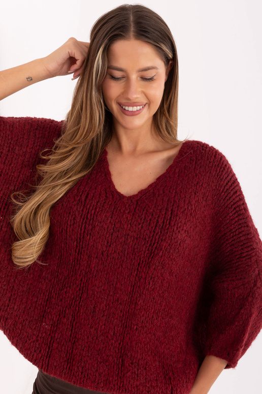 Megztinis bordo spalvos