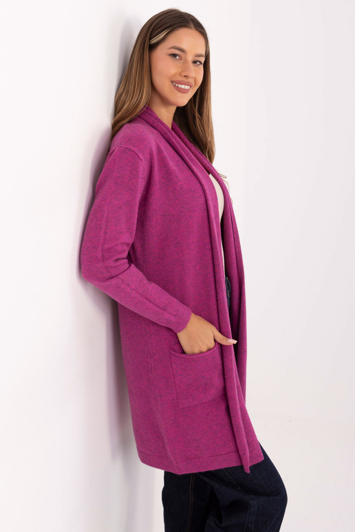 Kardiganas fuksinės spalvos