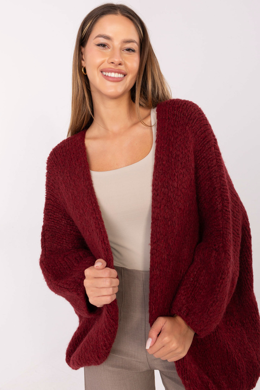 Bordo spalvos megztinis