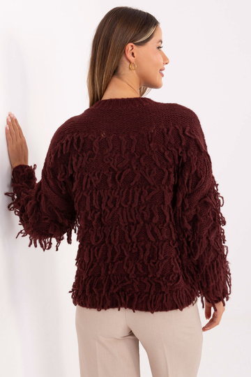Bordo spalvos megztinis 2