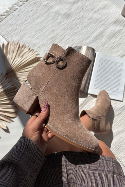 pašiltinti Moteriški aulinukai Ze aukso spalvosmi Detalami su kulniukais smėlio spalvos Dorisse pašiltinti Moteriški aulinukai Ze aukso spalvosmi Detalami su kulniukais smėlio spalvos Dorisse